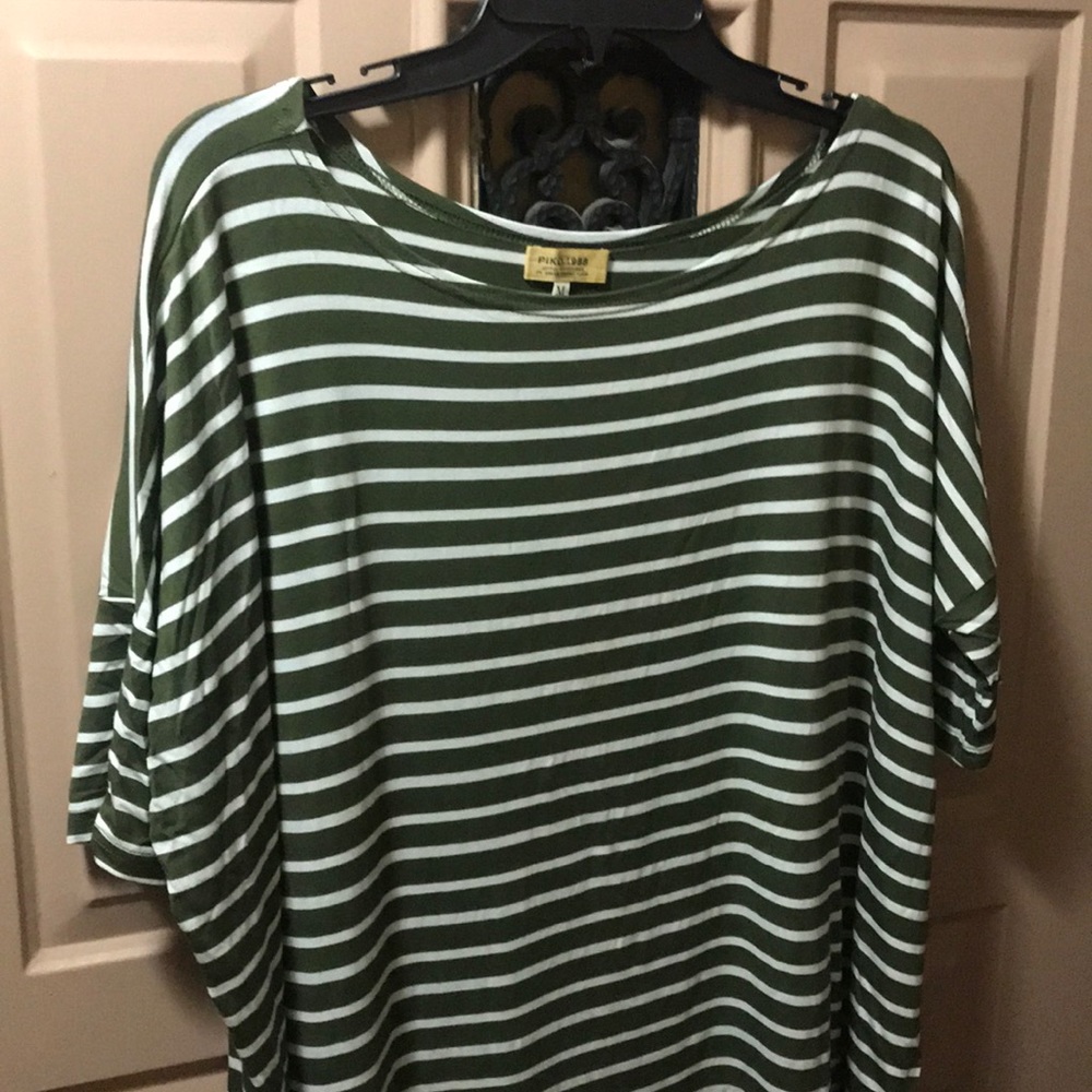 Half Sleeve Stiped Piko Dress
